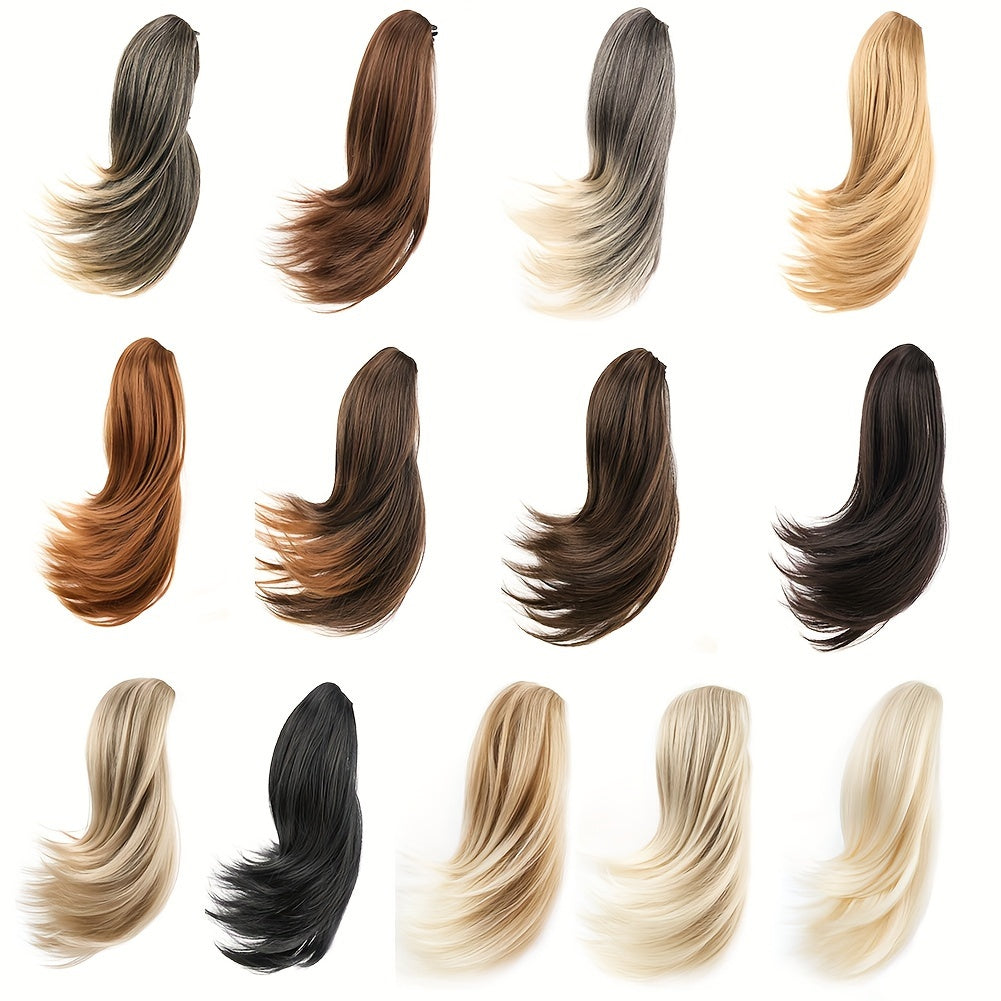 Short Claw Clip Ponytail Extension Curly Hairpiece Hair Piece Wavy High Ponytails Synthetic Heat Friendly Fiber For Women Girls