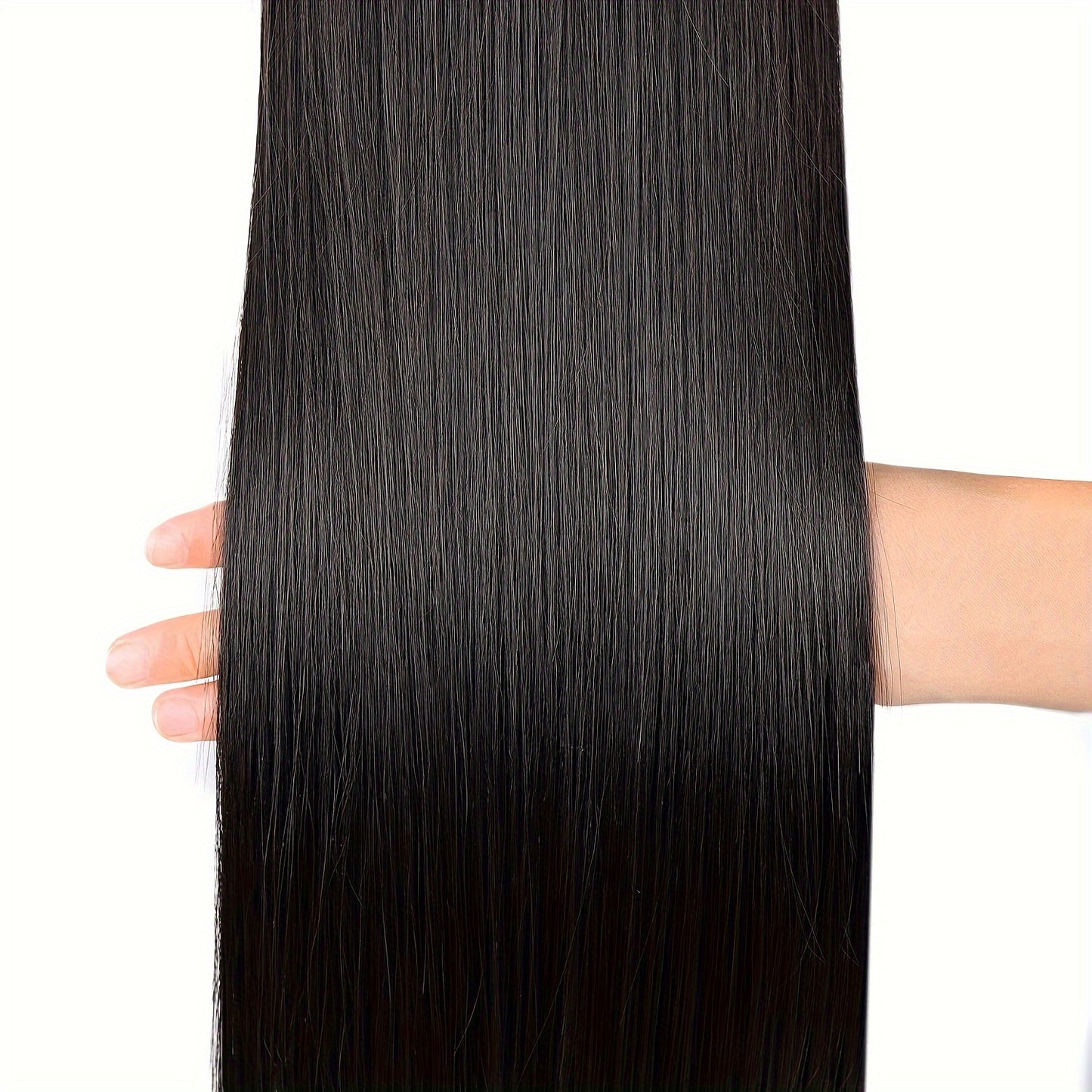 91.44cm Long Ponytail Hair Extensions, 91.44 cm Long Straight Drawstring Ponytail Synthetic Fake Ponytail Soft Clip-In Hair Extensions Ponytail Women's Daily Wear Holiday Party Wear Halloween Christmas