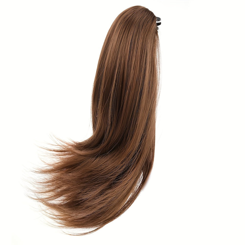 Short Claw Clip Ponytail Extension Curly Hairpiece Hair Piece Wavy High Ponytails Synthetic Heat Friendly Fiber For Women Girls