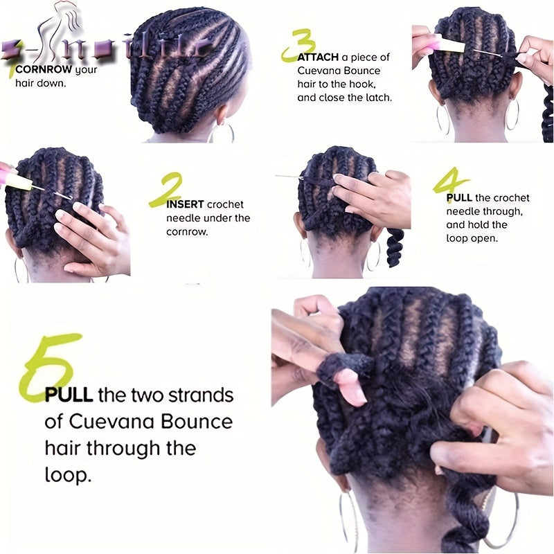 14inch/35cm Handmade 3Packs Afro Water Wave Crochet Hair Deep Wave Weaving Braid Synthetic Hair Extensions Hairpiece Kinky Curly Ocean Braids Hairpieces Ombre Bundles Bulk Hair Halloween Christmas Party Daily Use For Black Women